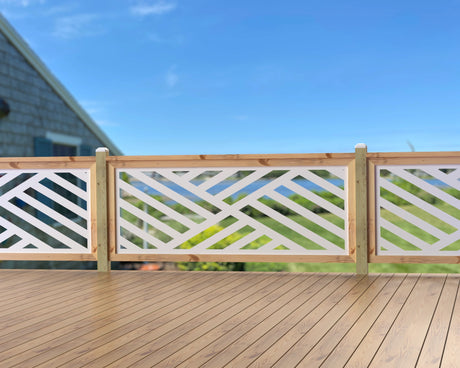 80"x30" - Modern Design Fence/Gate Panel Insert - Madison Iron and Wood