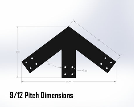 Web Truss Industrial Brackets, For 4 Inch Lumber - Madison Iron and Wood