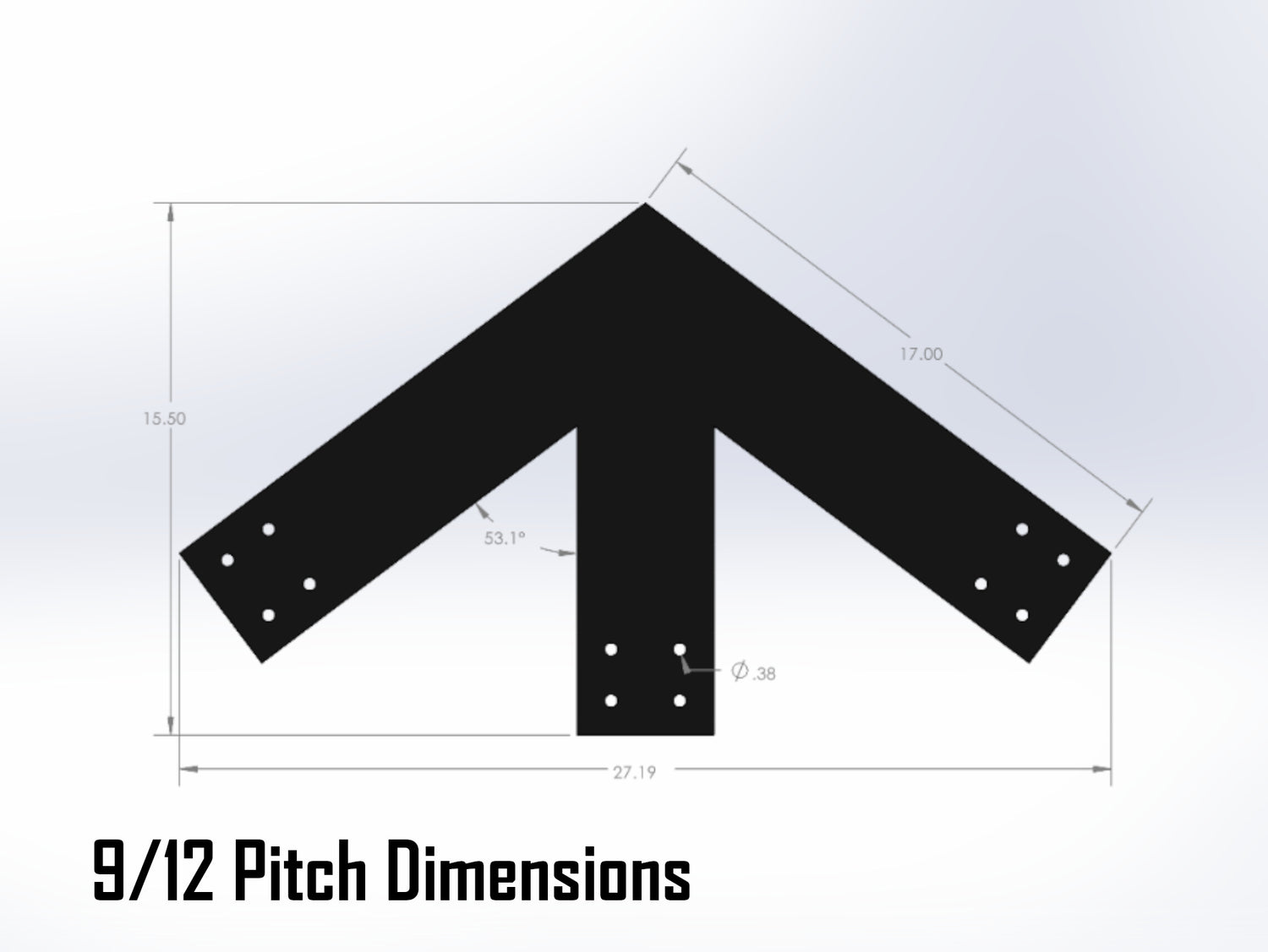 Web Truss Industrial Brackets, For 6 Inch Lumber - Madison Iron and Wood