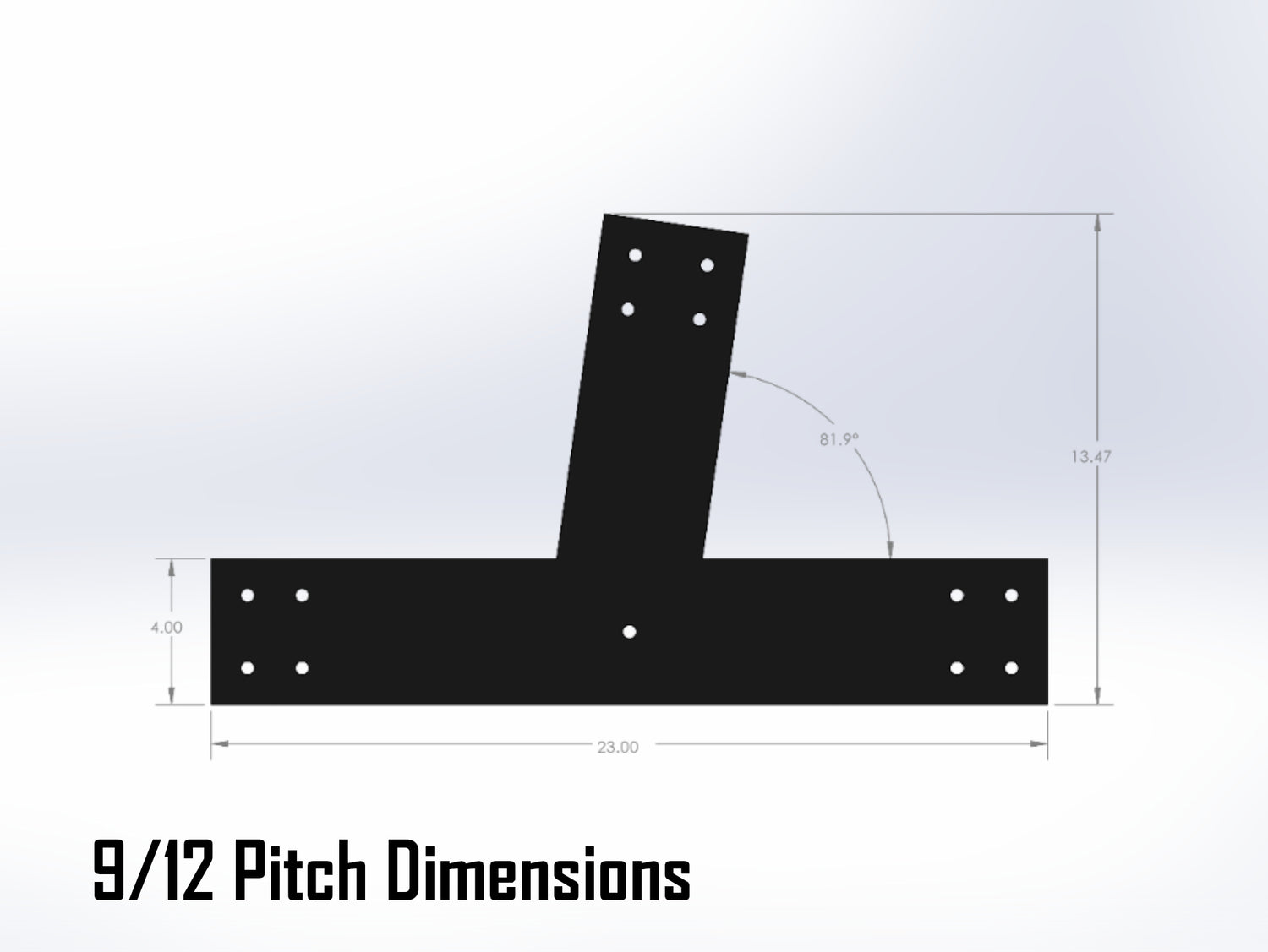 Web Truss Industrial Brackets, For 6 Inch Lumber - Madison Iron and Wood