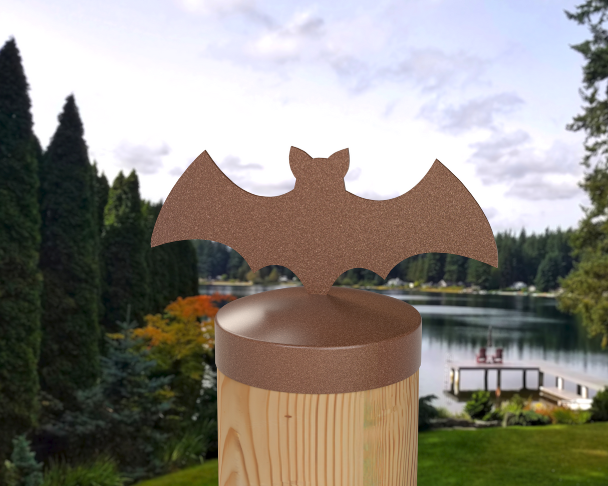 Bat, Round Post Cap (4x4 Round Post Size) - Madison Iron and Wood