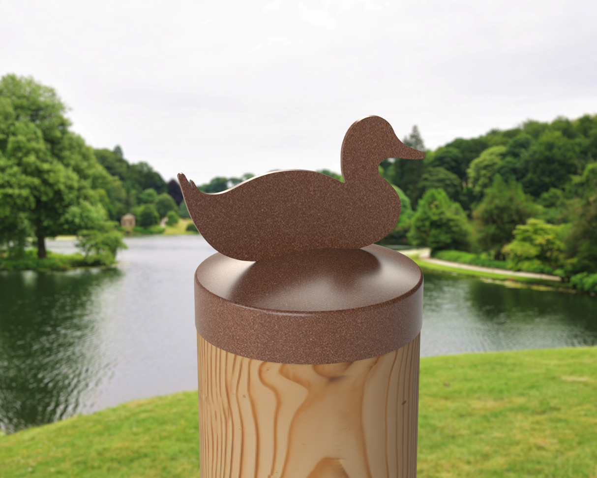 Duck, Round Post Cap (4x4 Round Post Size) - Madison Iron and Wood
