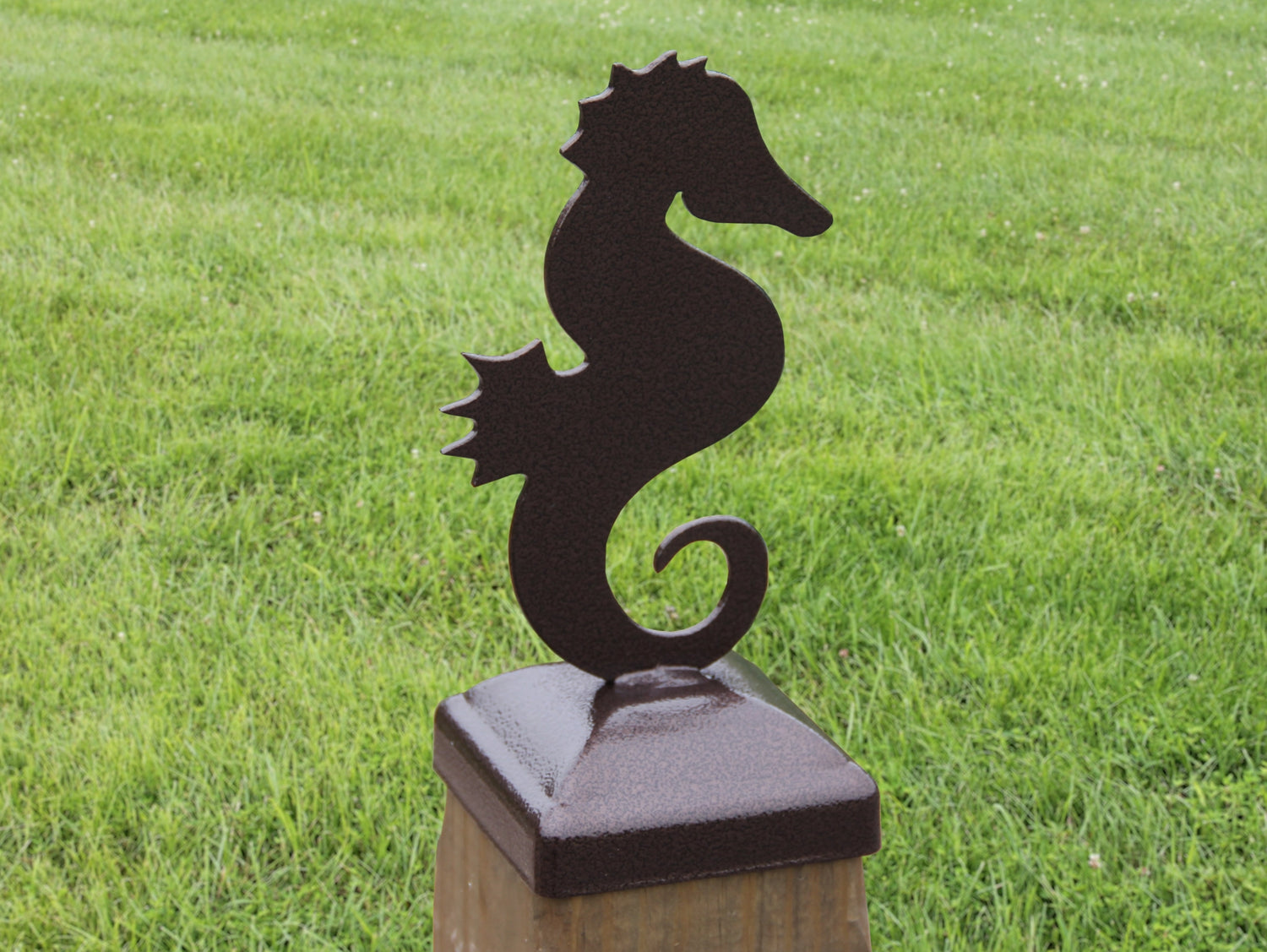 6X6 Seahorse Post Cap (5.5 x 5.5 Post Size) - Madison Iron and Wood