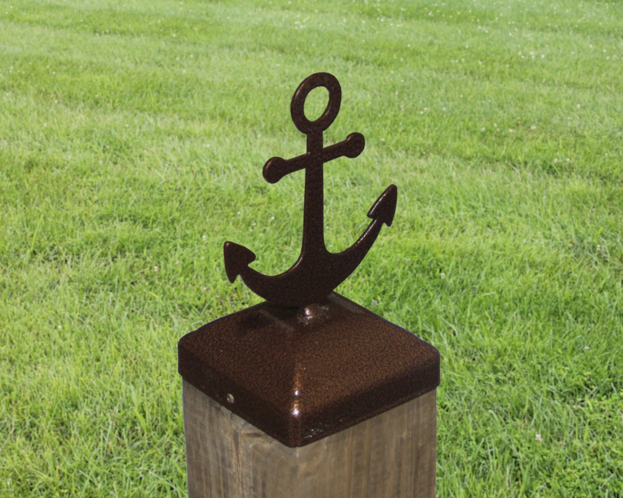6X6 Anchor Post Cap (5.5 x 5.5 Post Size) - Madison Iron and Wood