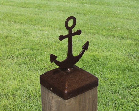 6X6 Anchor Post Cap (5.5 x 5.5 Post Size) - Madison Iron and Wood