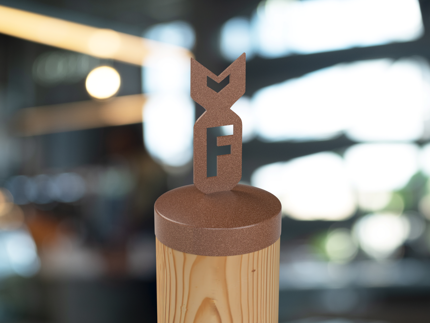 F Bomb, Round Post Cap (4x4 Round Post Size) - Madison Iron and Wood