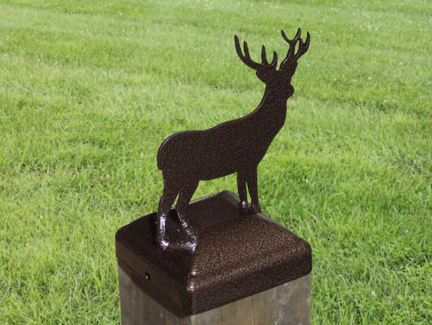 6X6 Deer Post Cap (5.5 x 5.5 Post Size) - Madison Iron and Wood