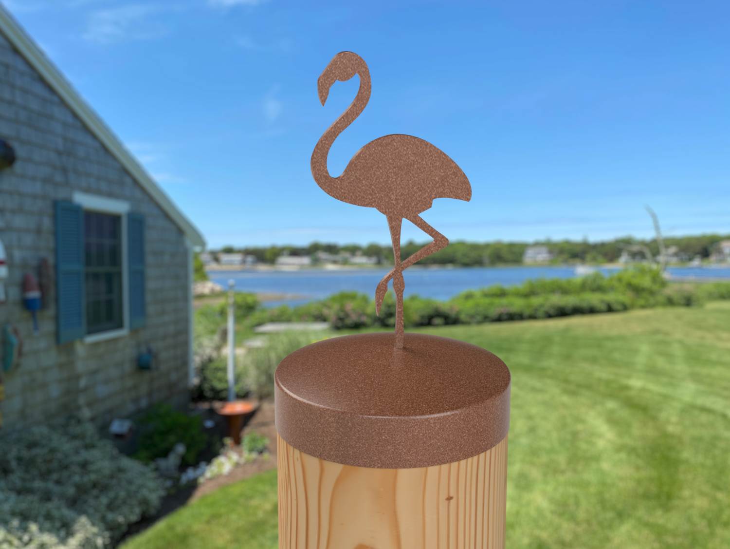 Flamingo, Round Post Cap (4x4 Round Post Size) - Madison Iron and Wood