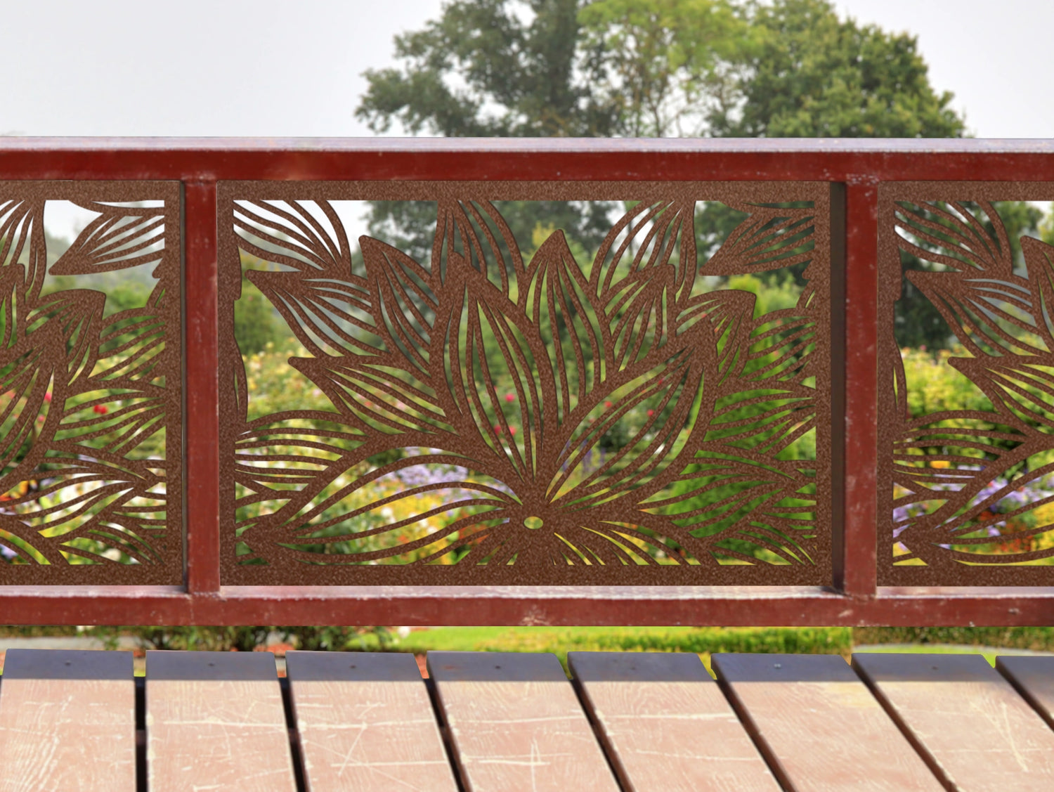 80"x30" - Garden Flower Fence/Gate Panel Insert - Madison Iron and Wood