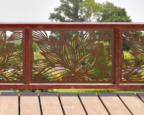 80"x30" - Garden Flower Fence/Gate Panel Insert - Madison Iron and Wood
