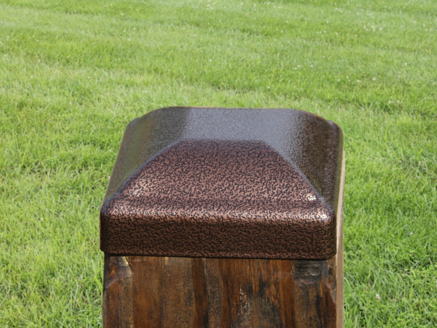 True 4x4 Heavy Duty Domed Steel Post Cap - Madison Iron and Wood