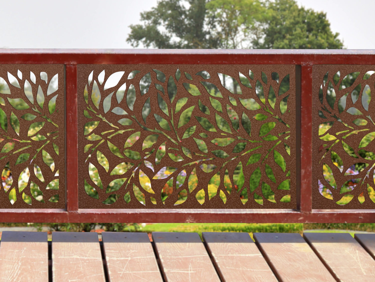 80"x30" - Tree Leaves Fence/Gate Panel Insert - Madison Iron and Wood