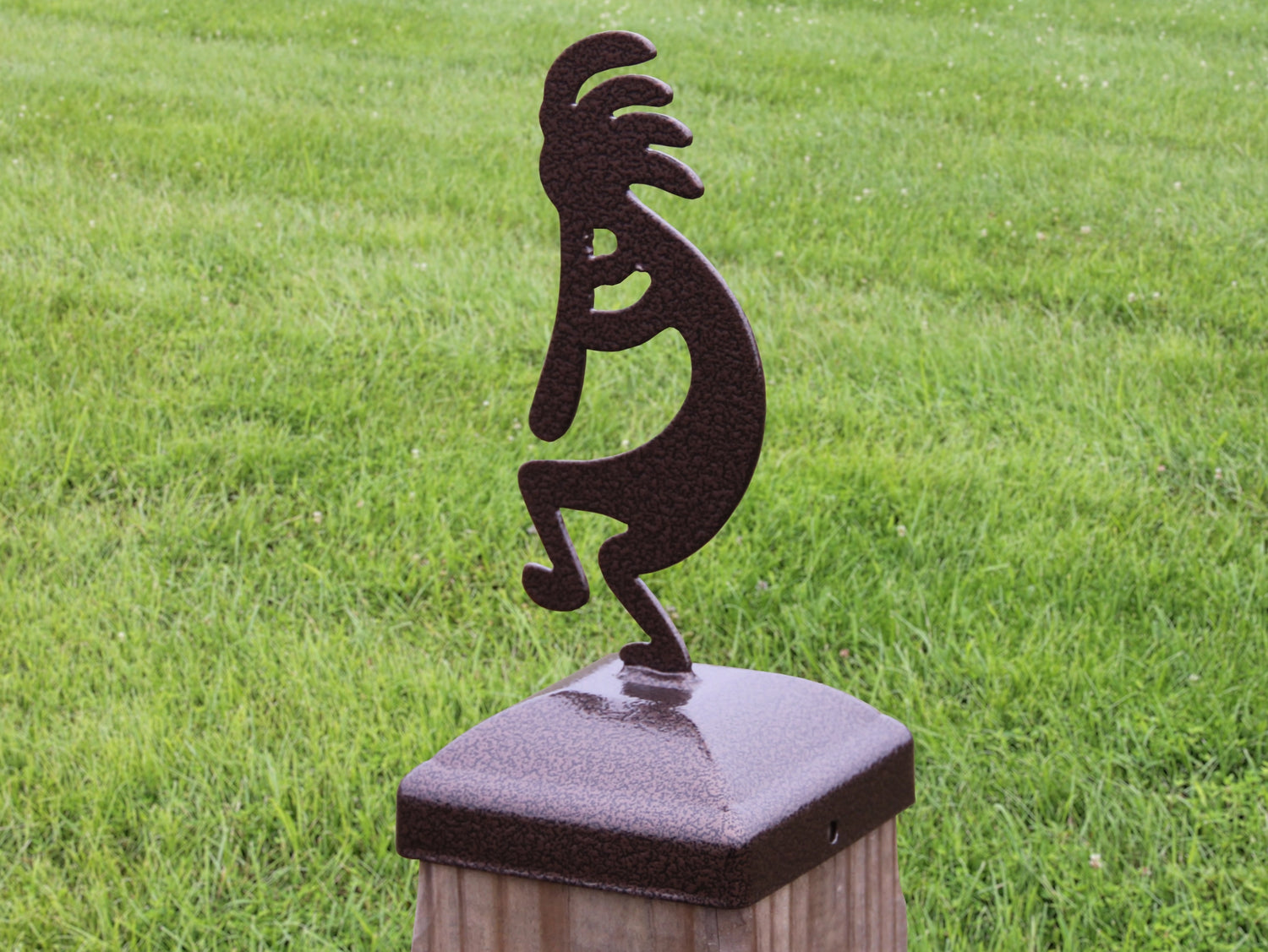 6X6 Kokopelli Post Cap (5.5 x 5.5 Post Size) - Madison Iron and Wood