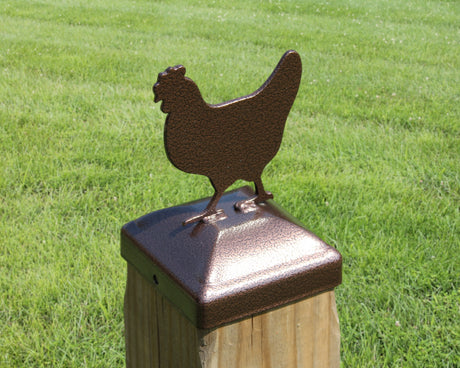 6X6 Chicken Post Cap (5.5 x 5.5 Post Size) - Madison Iron and Wood