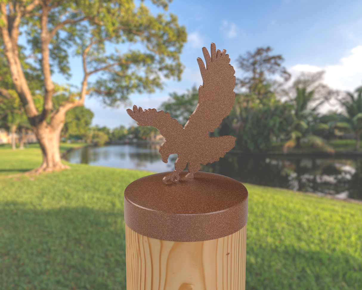 Eagle, Round Post Cap (4x4 Round Post Size) - Madison Iron and Wood