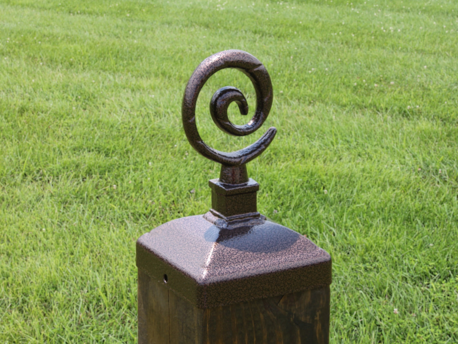 4x4 Spiral Post Cap (3.5 x 3.5 Post Size) - Madison Iron and Wood