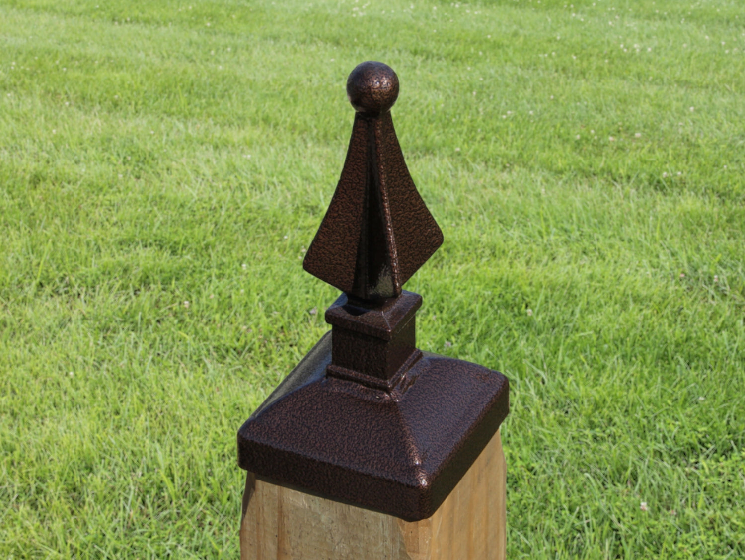 4x4 Quad Spear Post Cap (3.5 x 3.5 Post Size) - Madison Iron and Wood