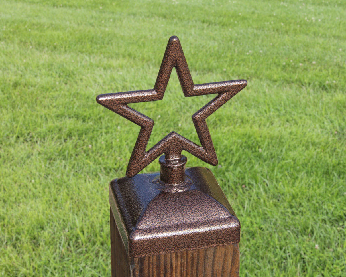 4x4 Star Post Cap (3.5 x 3.5 Post Size) - Madison Iron and Wood