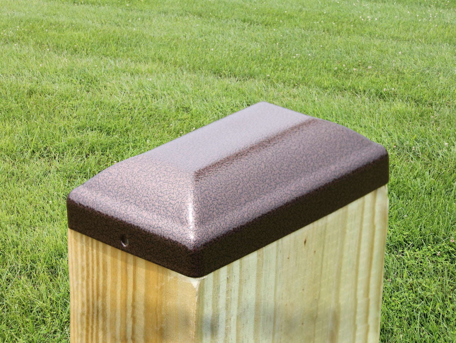 4X6 (nominal size) Steel Post Cap (3.5 x 5.5 Post Size) - Madison Iron and Wood