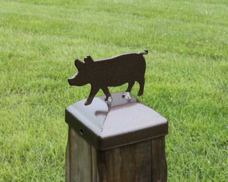 6X6 Pig Post Cap (5.5 x 5.5 Post Size) - Madison Iron and Wood