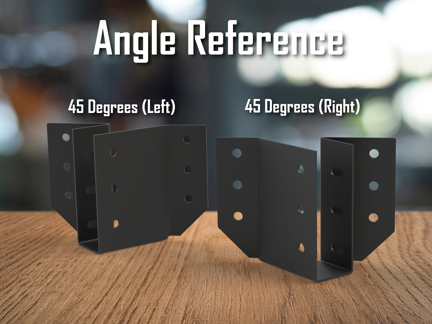 Angled Joist Hanger Brackets - True Sizes - Madison Iron and Wood