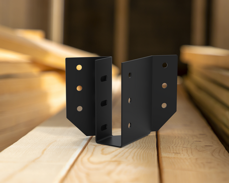 Angled Joist Hangers / Saddle Brackets - Madison Iron and Wood