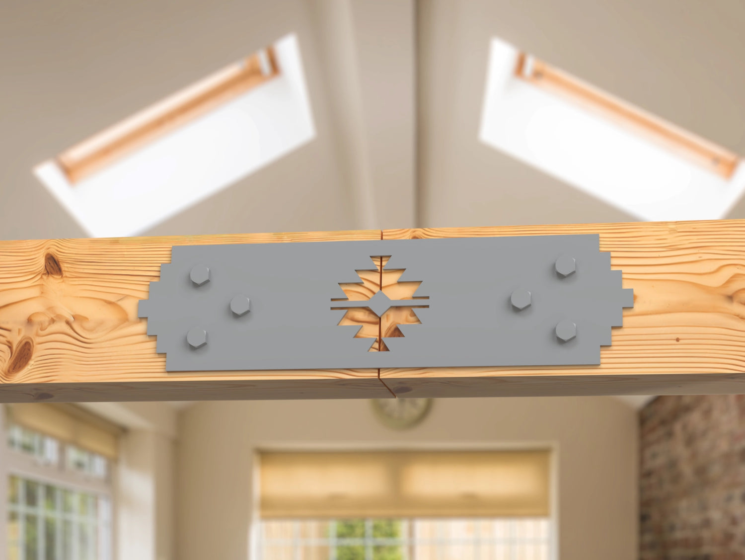 Aztec Style Brackets for 6" Post - Madison Iron and Wood