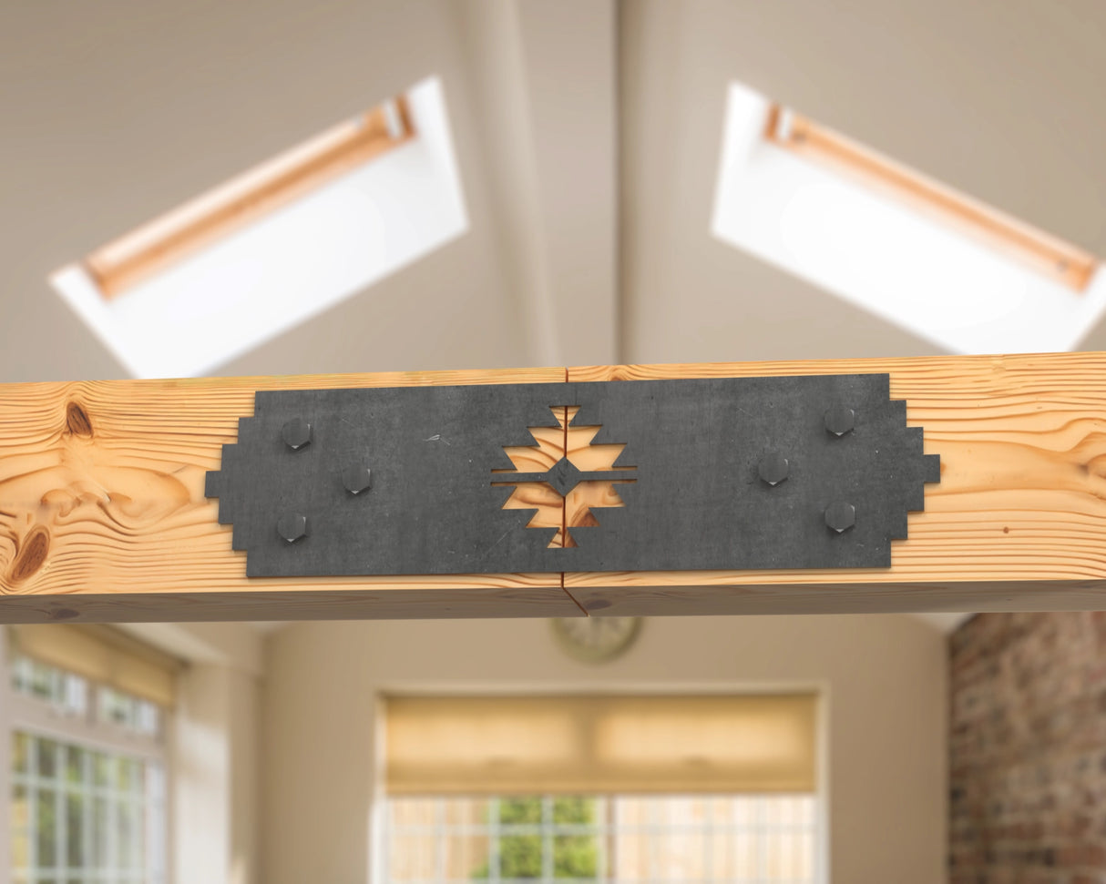 Aztec Style Brackets for 6" Post - Madison Iron and Wood