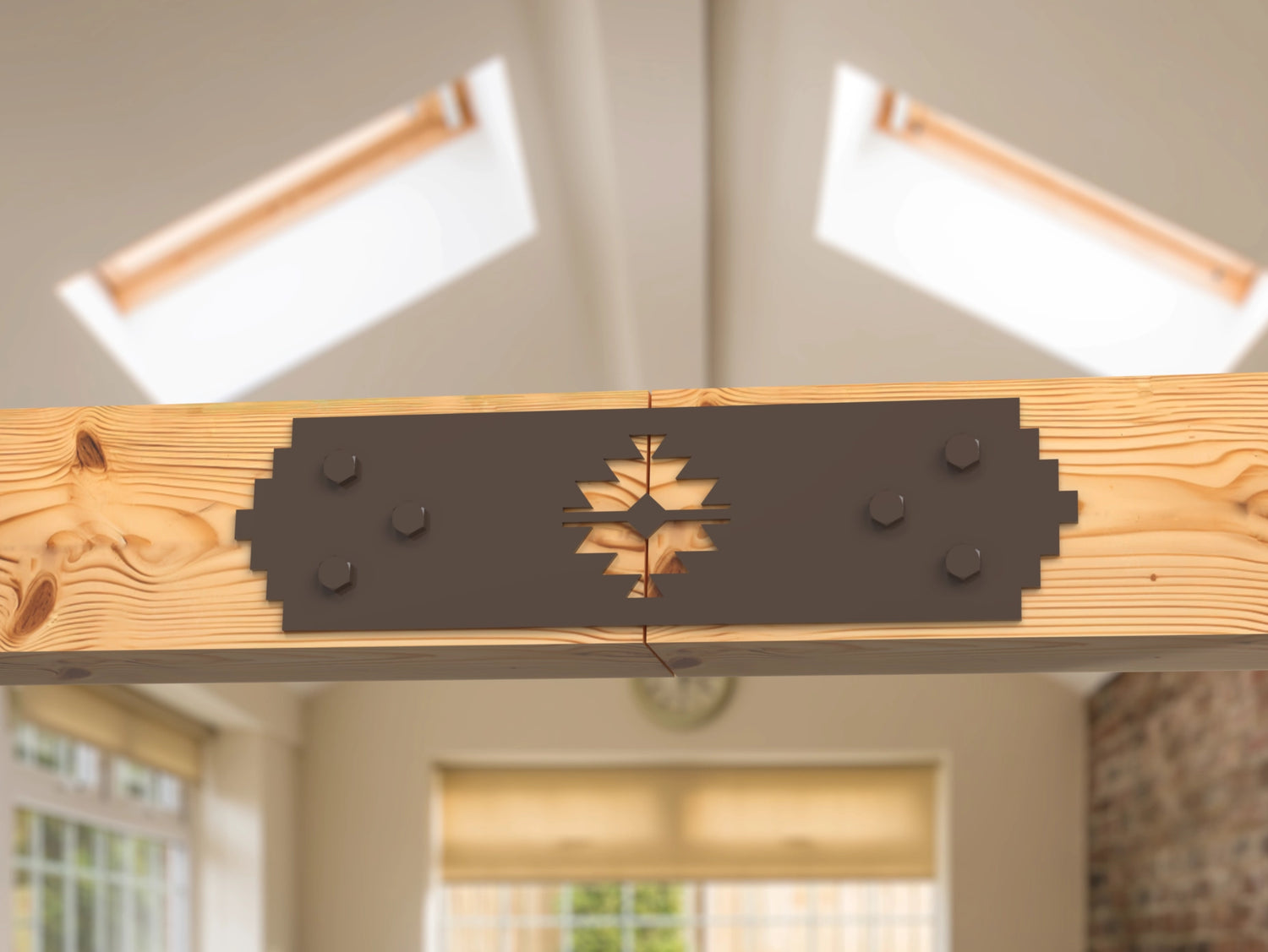 Aztec Style Brackets for 6" Post - Madison Iron and Wood