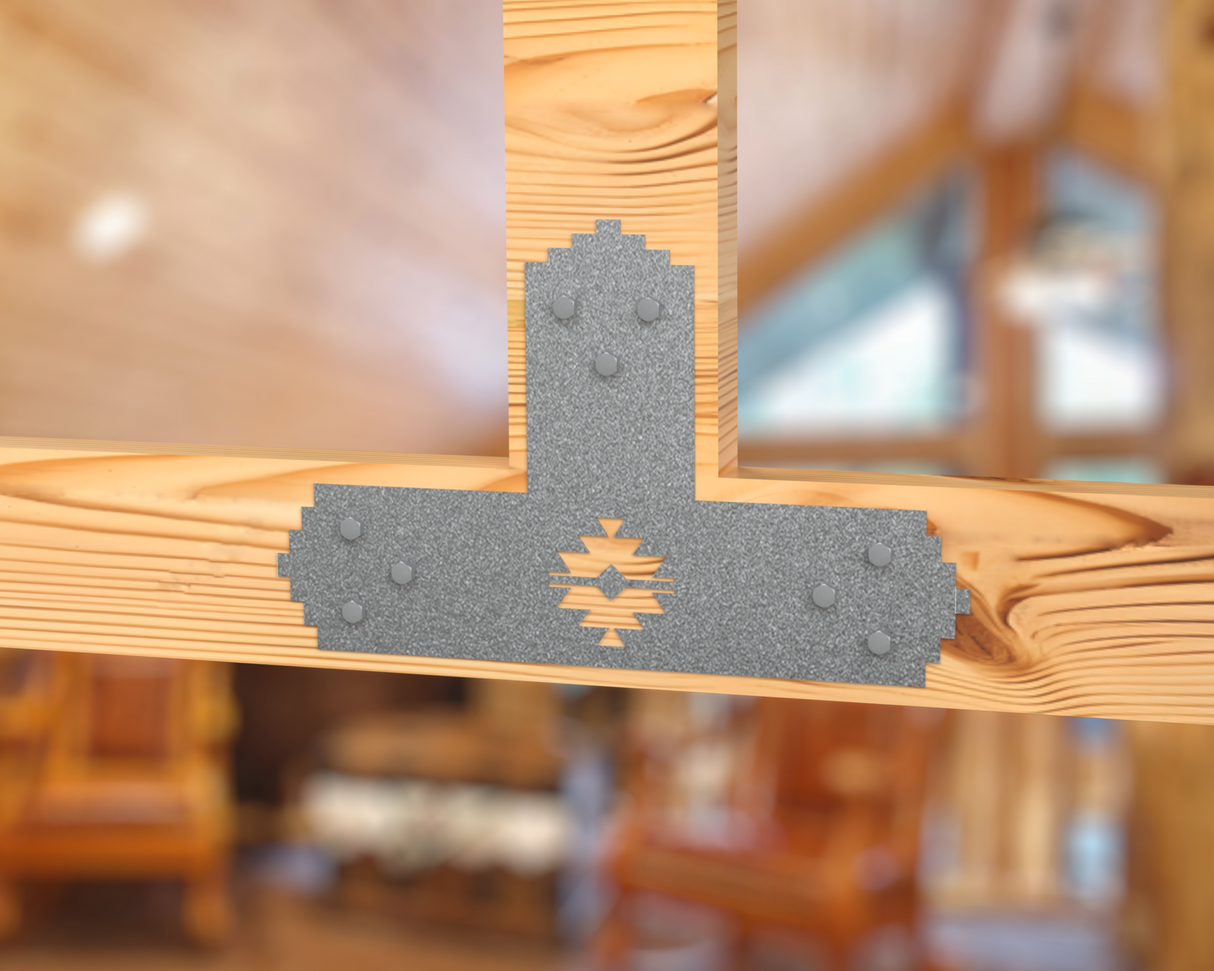 Aztec Style Brackets for 6" Post - Madison Iron and Wood