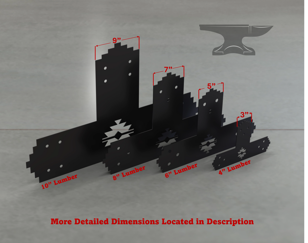 Aztec Style T Brackets - Various Sizes