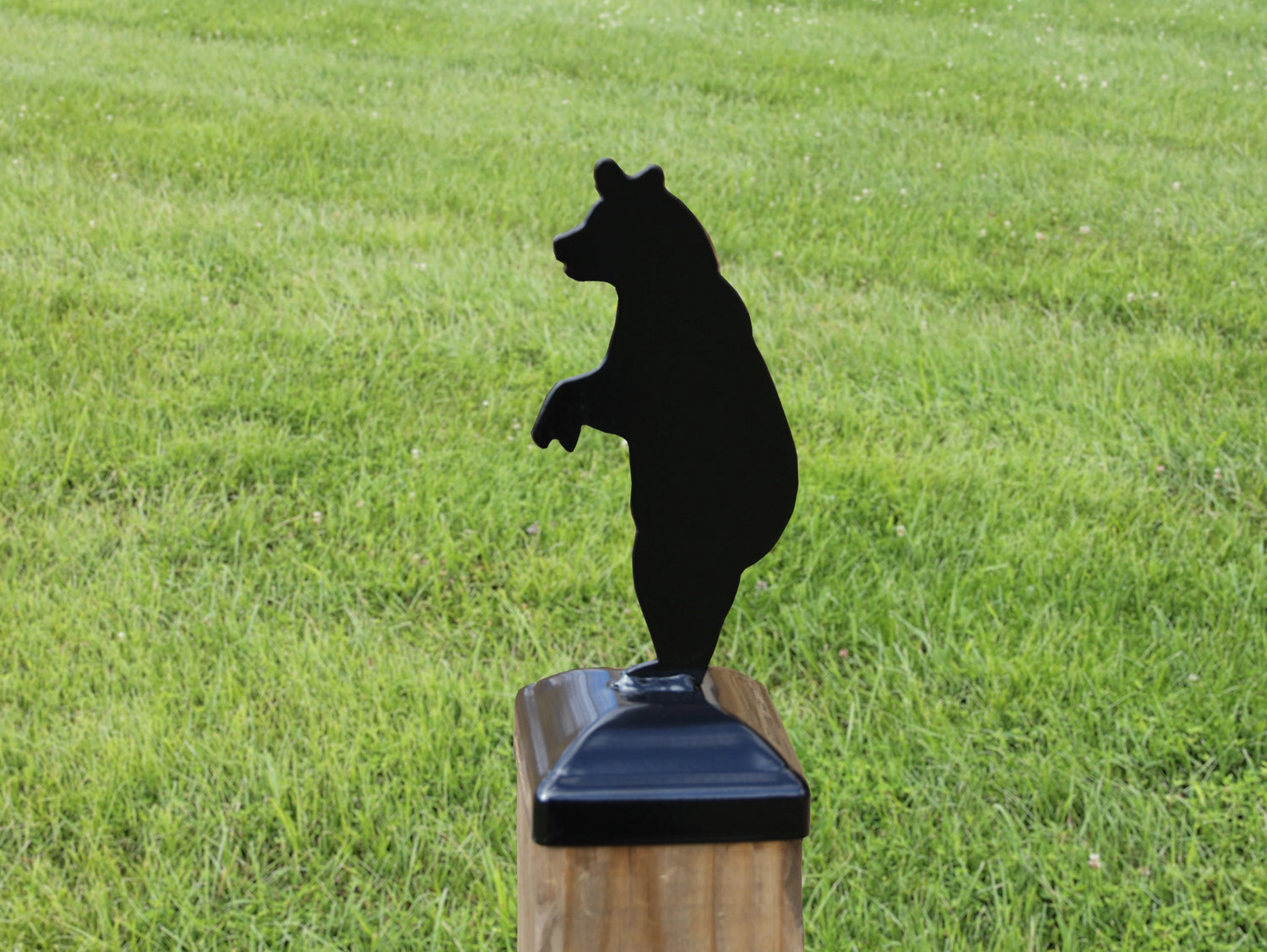 6X6 Bear Standing Post Cap (5.5 x 5.5 Post Size) - Madison Iron and Wood