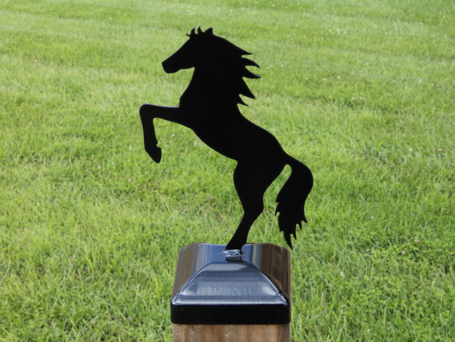 4X4 Horse Post Cap (Fits 3.5 x 3.5 Post Size) - Madison Iron and Wood