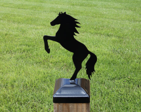 4X4 Horse Post Cap (Fits 3.5 x 3.5 Post Size) - Madison Iron and Wood
