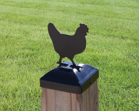 6X6 Chicken Post Cap (5.5 x 5.5 Post Size) - Madison Iron and Wood