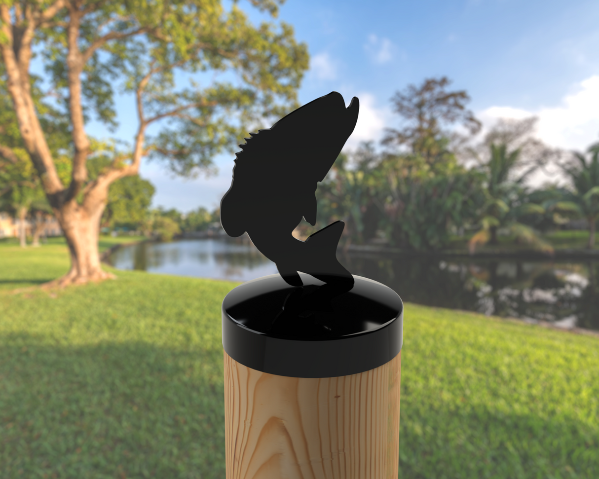 Bass, Round Post Cap (4x4 Round Post Size) - Madison Iron and Wood