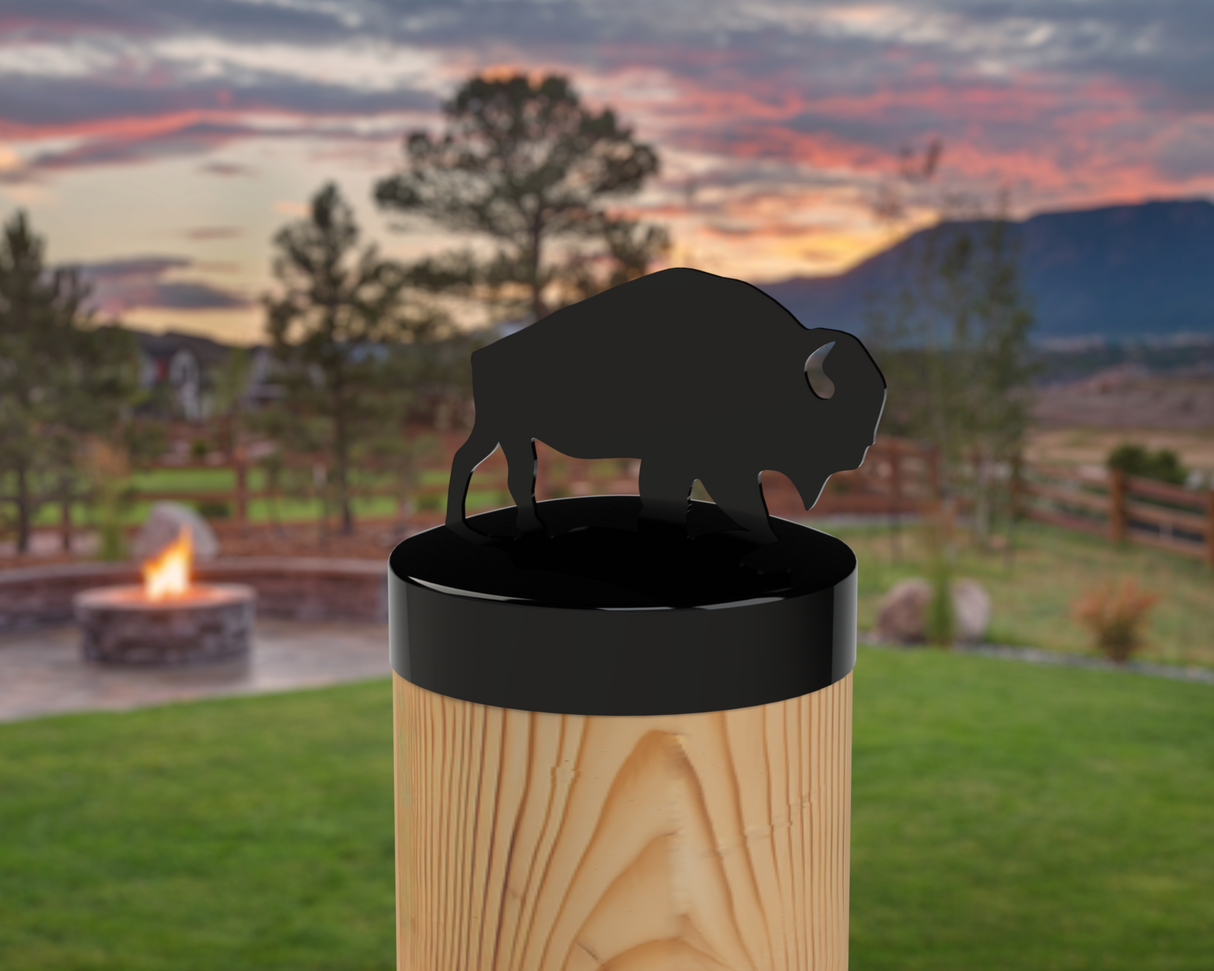 Buffalo, Round Post Cap (4x4 Round Post Size) - Madison Iron and Wood