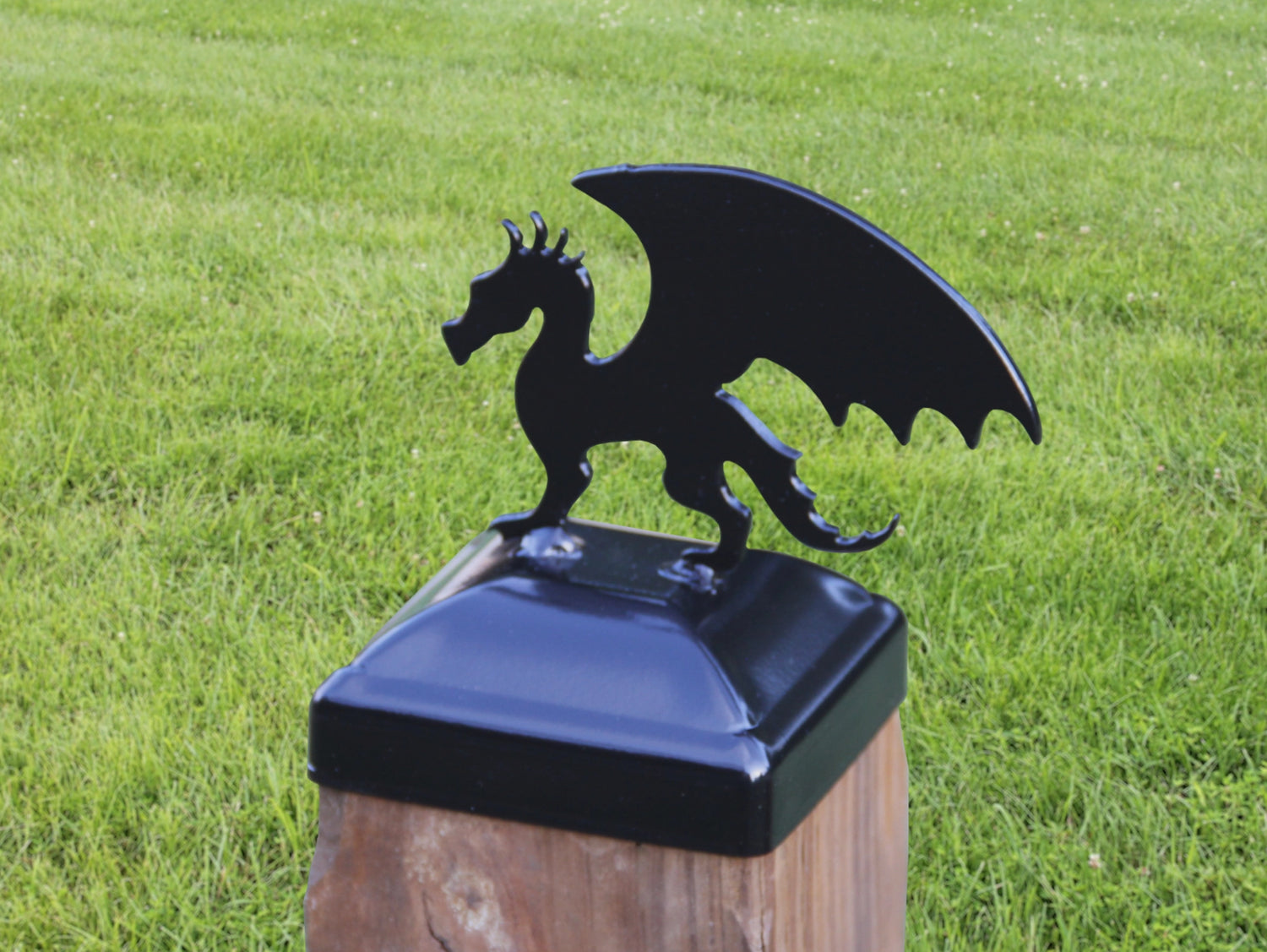 4x4 Dragon Post Cap (Fits 3.5 x 3.5 Post Size) - Madison Iron and Wood