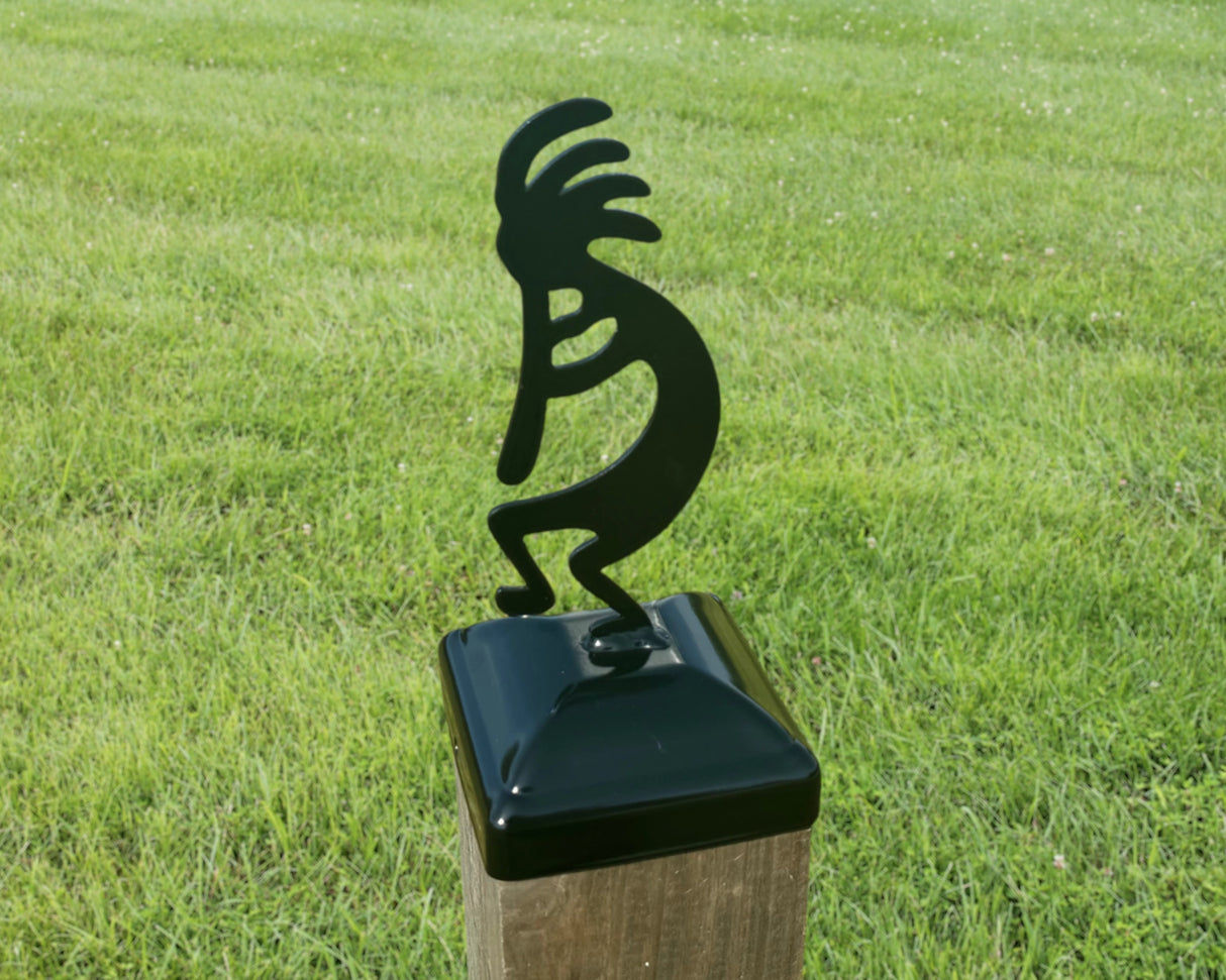 6X6 Kokopelli Post Cap (5.5 x 5.5 Post Size) - Madison Iron and Wood