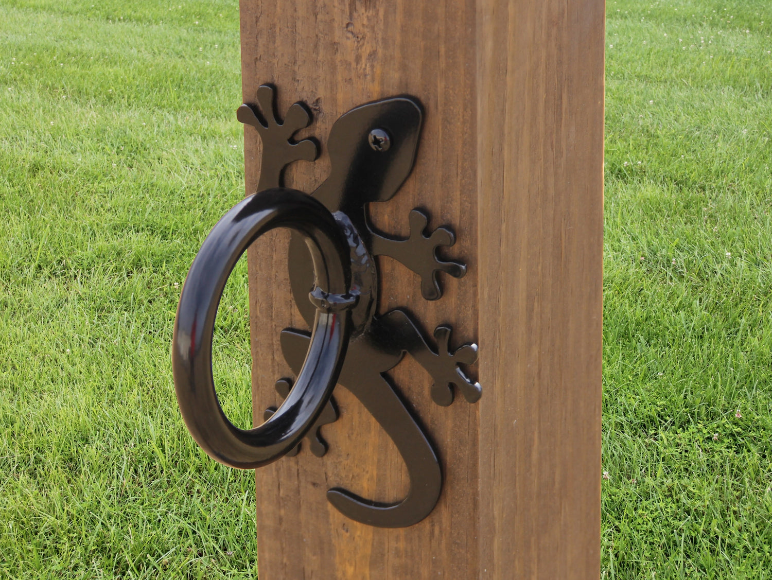 Gecko Nautical Rope Ring, Light Strand Holder (3 sizes available) - Madison Iron and Wood