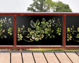 80"x30" - Floral Design Metal Fence/Gate Panel Insert - Madison Iron and Wood