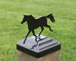 6X6 Trotting Horse Post Cap (5.5 x 5.5 Post Size) - Madison Iron and Wood