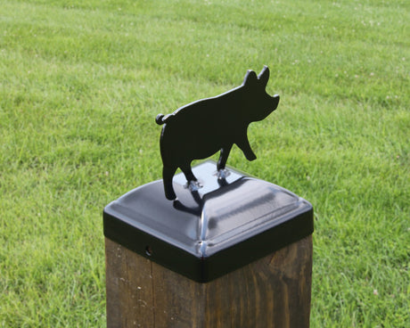 6X6 Pig Post Cap (5.5 x 5.5 Post Size) - Madison Iron and Wood