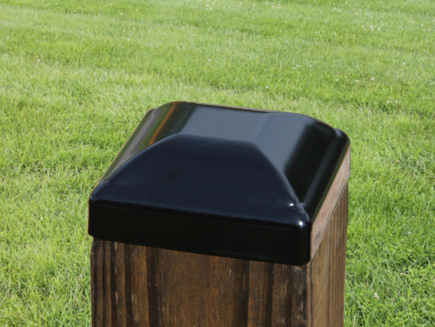 4x4 Heavy Duty Domed Steel Post Cap (3.5 x 3.5 Post Size) - Madison Iron and Wood