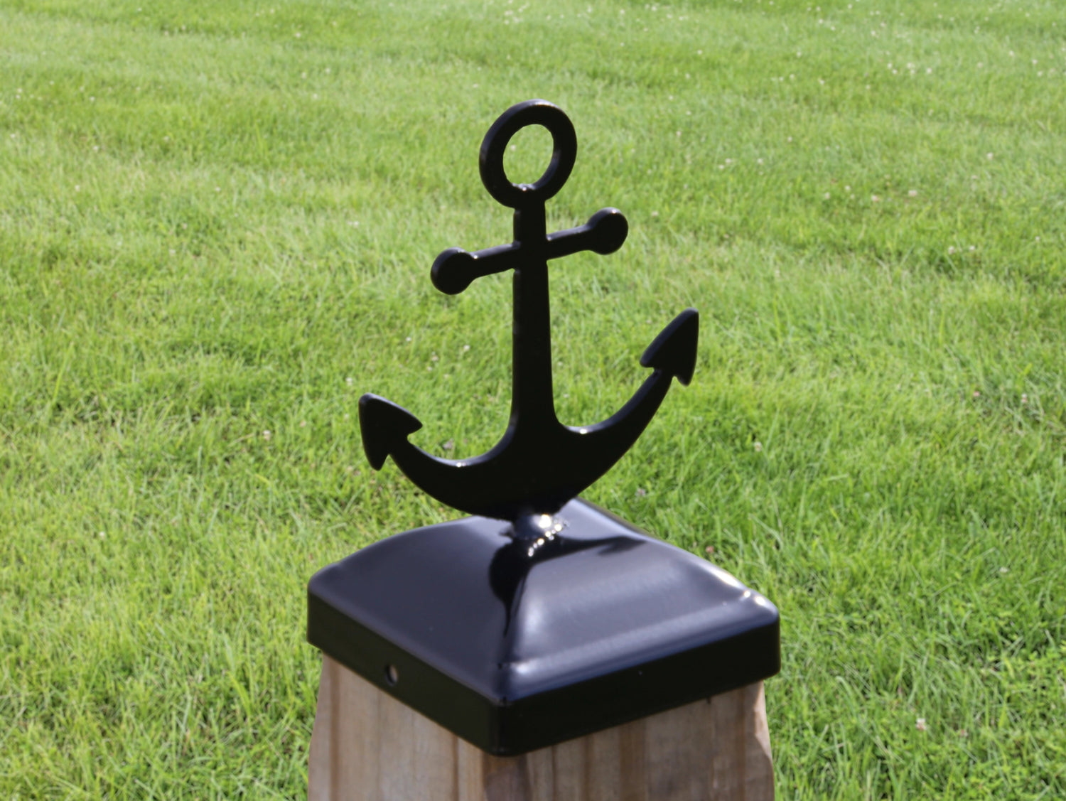 4x4 Anchor Post Cap (Fits 3.5 x 3.5 Post Size) - Madison Iron and Wood