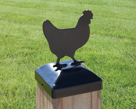 6X6 Chicken Post Cap (5.5 x 5.5 Post Size) - Madison Iron and Wood
