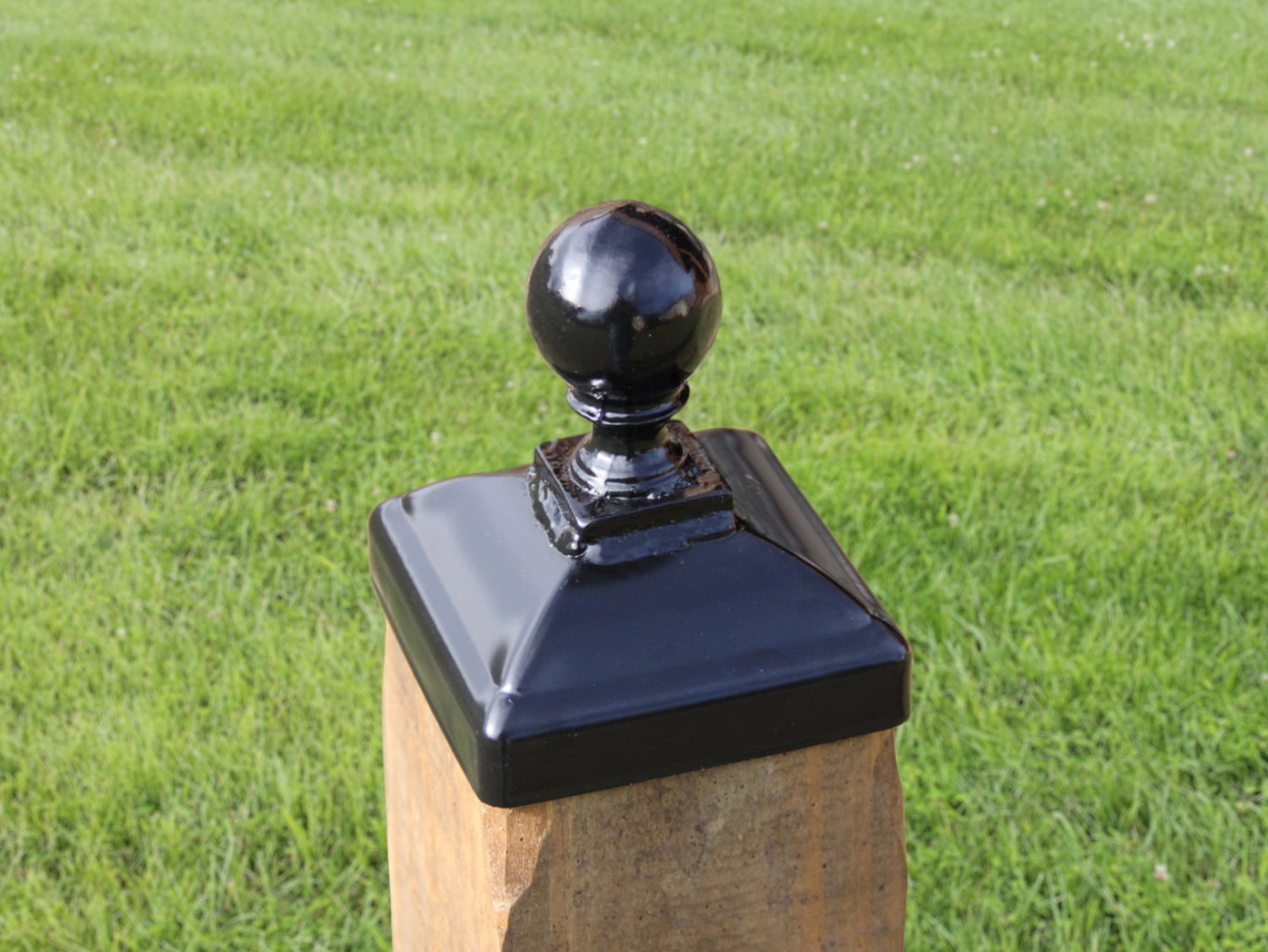 4x4 Cannonball Post Cap (3.5 x 3.5 Post Size) - Madison Iron and Wood