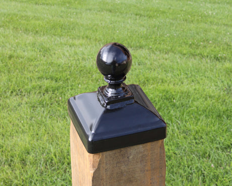 4x4 Cannonball Post Cap (3.5 x 3.5 Post Size) - Madison Iron and Wood