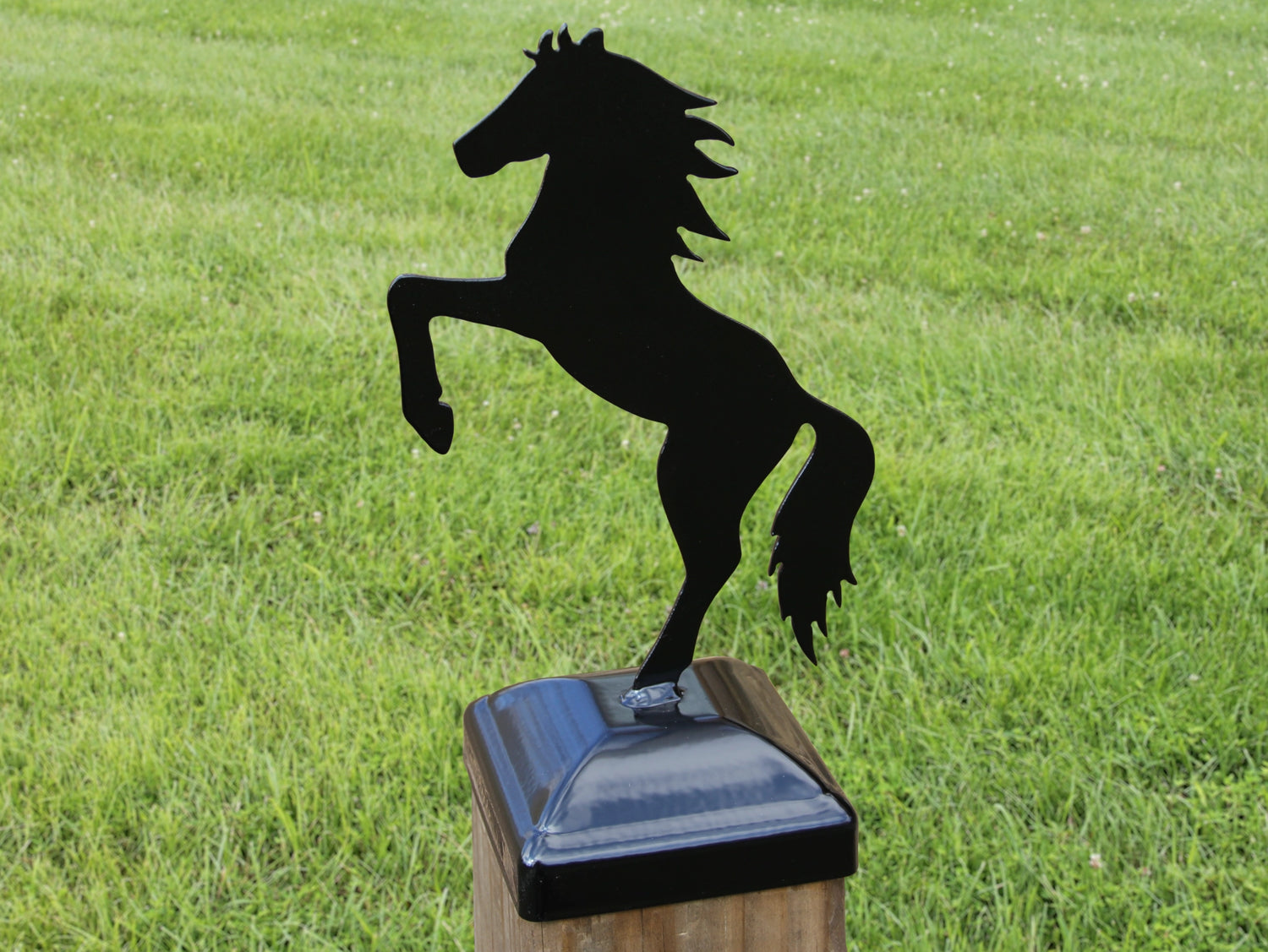 4X4 Horse Post Cap (Fits 3.5 x 3.5 Post Size) - Madison Iron and Wood