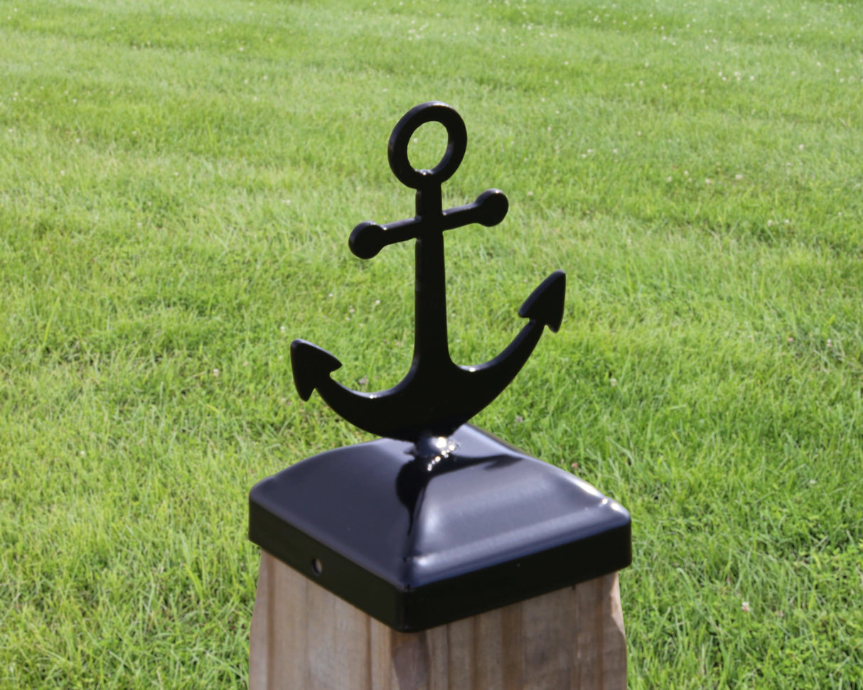 6X6 Anchor Post Cap (5.5 x 5.5 Post Size) - Madison Iron and Wood